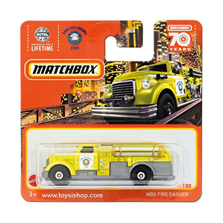 Matchbox 1/64 Ölçek Tekli Regular Arabalar HLD07 MBX Fire Dasher