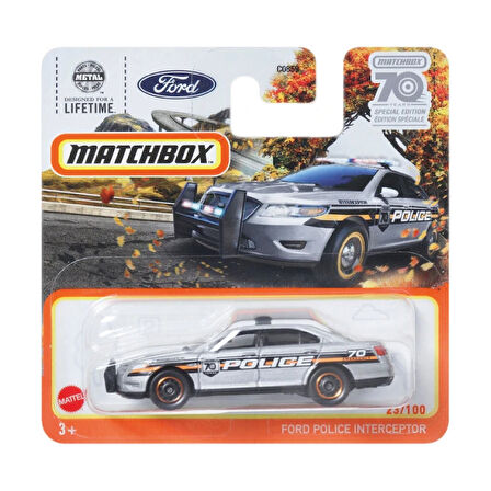 Matchbox 1/64 Ölçek Tekli Regular Arabalar HLD04 Ford Police Interceptor