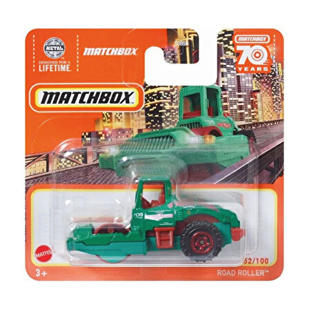 Matchbox 1/64 Ölçek Tekli Regular Arabalar HLC77 Road Roller