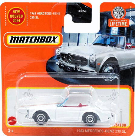 C0859 Matchbox 1:64 Tekli Arabalar 1963 Mercedes-Benz 230 SL HVN39