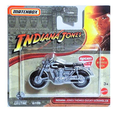 C0859 Matchbox 1:64 Tekli Arabalar Indiana Jones Ducati Scrambler HVN38