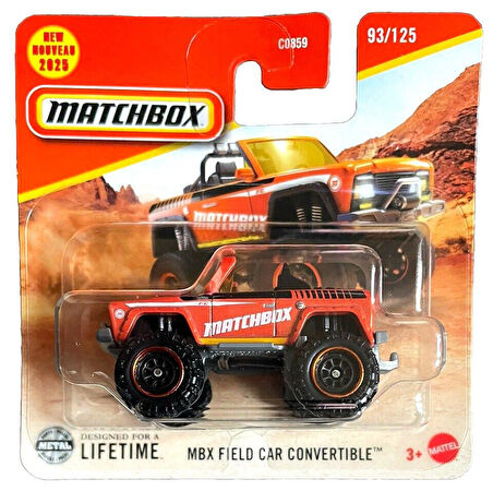 C0859 Matchbox 1:64 Tekli Arabalar MBX FIELD CAR CONVERTIBLE - JBR03