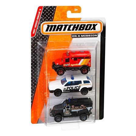 C3713 Matchbox™ 3'lü Araba Seti / Asorti Seçilemez.