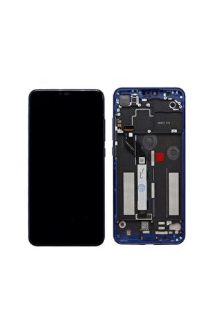 Xiaomi Uyumlu Mi 8 Lite Çıtalı Lcd Ektan + Dokunmatik MAVİ