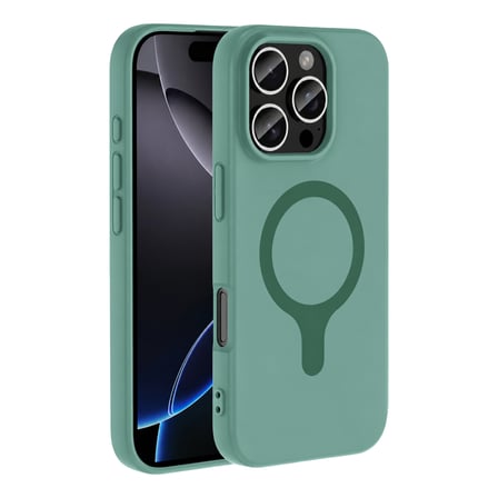 Joko Apple iPhone 16 Pro Max Z Silikon Magsafe Kapak - Yeşil