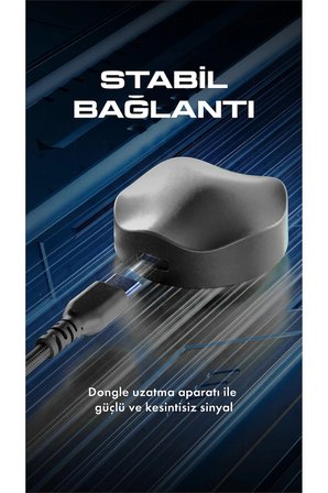 V8 Kablosuz PAW3950 3 In 1 Kablosuz 30.000 Dpi 36GR 8k Oyuncu Mouse Siyah