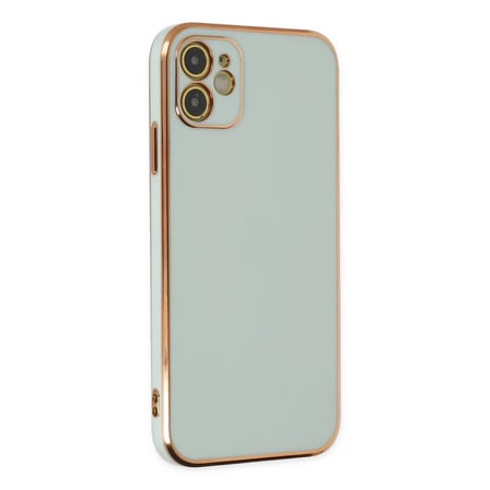 Apple iPhone 12 Kılıf Volet Silikon - Açık Yeşil
