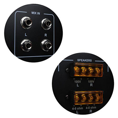 Magicvoice MV-2400 2X400 Watt 4-8 Ohm -100 V 19 Rack Hat Trafolu Power Anfi