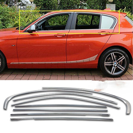 F20 Krom Cam Çıtası Tam Tur 8 Parça 2011-2019 Arası