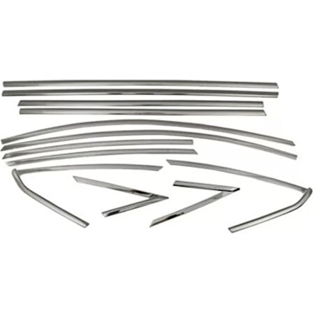 Hyundai Bayon Krom Cam Çıtası Tam Tur 12 Parça 2020+