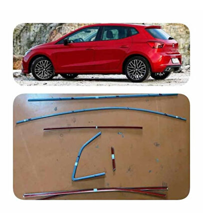 Seat İbiza Krom Cam Çıtası Tam Tur 14 Parça 2017+ Sonrası