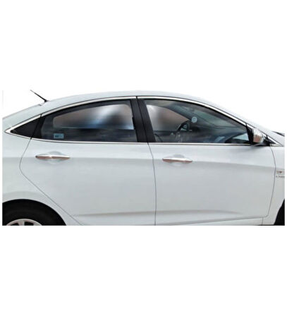Hyundai Accent Blue Krom Cam Çerçevesi Tamtur 2011-2017 Arası 14 Parça