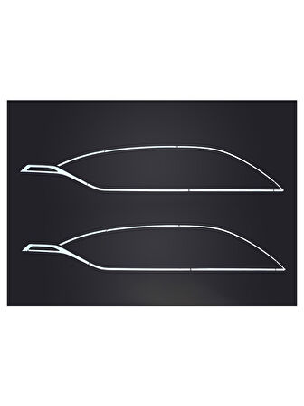 Renault Captur Touch (Açık) Cam Çıtası Tam Tur  16 Parç. 2020+