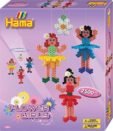 Hama Midi Boncuk Kutu Set - Çiçek Kızlar Askıda 2.500 Adet Boncuk