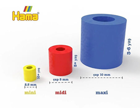 Hama Midi Boncuk 3.000'lik - Sütlü kahve