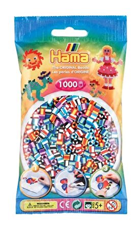 Hama Midi 1.000'lik-Şeritli Boncuk Karışık 6 Renk