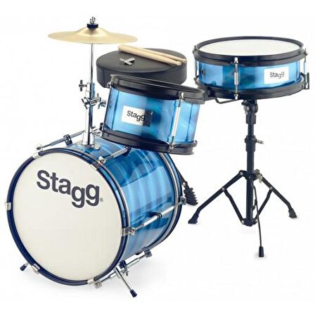 STAGG TIM JR 3/12B BL - 3 PARÇA JUNİOR DAVUL SETİ
