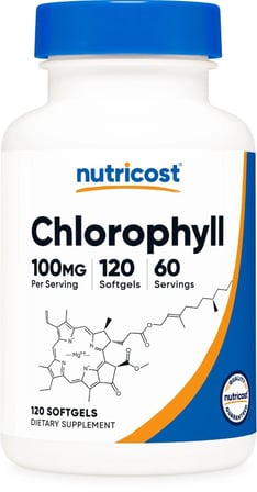 Chlorophyll (100mg) 120 Softgels - Gluten-Free, 60 Servings