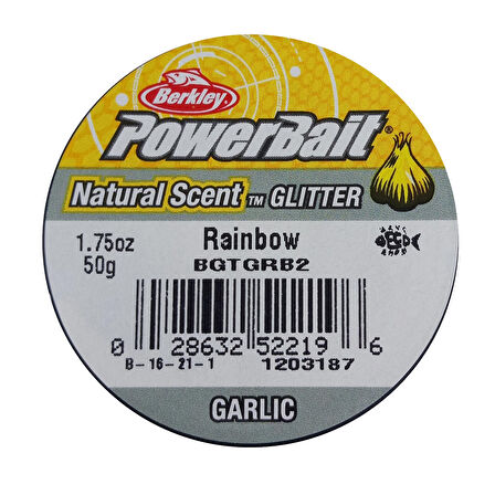 Berkley PowerBait Sarımsaklı Parıltılı Alabalık Yemi Rainbow BGTGRB2 50gr