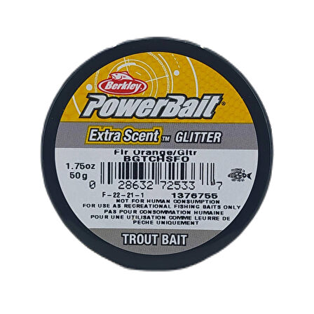 Berkley PowerBait Extra Kokulu Peynirli Alabalık Yemi Cheese Fir Orange Gitr BGTCHSFO