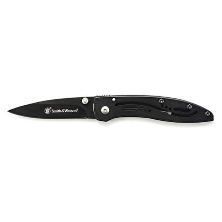 Smith Wesson® LPB Mini Drop Point Folding Knife, Black Çakı CKLPBCP