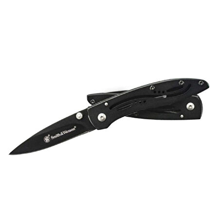 Smith Wesson® LPB Mini Drop Point Folding Knife, Black Çakı CKLPBCP