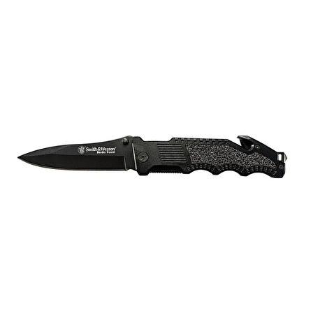 Smith Wesson® Border Guard Drop Point Black Katlanır Çakı SWBG1