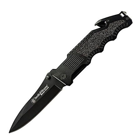 Smith Wesson® Border Guard Drop Point Black Katlanır Çakı SWBG1