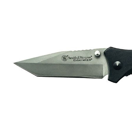 Smith & Wesson® Tanto Point Handle Clam Folding Knife - CK13TCP