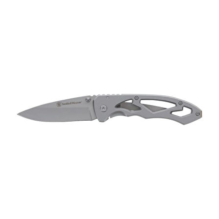 Smith Wesson® Drop Point Silver Skeletonized Çakı CK400CP