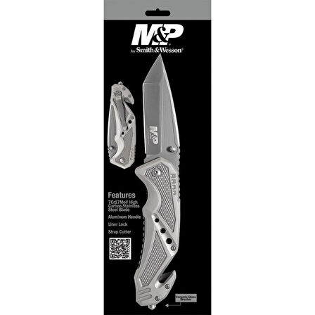 Smith Wesson® M&P® TANTO GREY Survivor Rescue Knife Carbon Taktik Çakı SWMP11GCP
