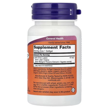 Lutein 10 mg 120 Softgels Support eye health