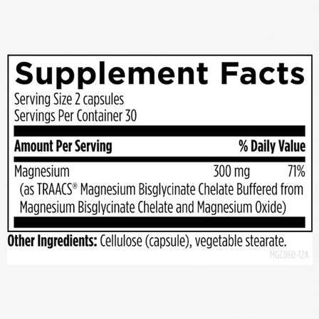 Magnesium Glycinate Complex 300 mg 120 Capsules