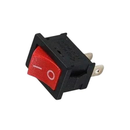 Powermaster IC-125B-1 Mini Kırmızı Işıksız ON-OFF Anahtar (10 Adet)