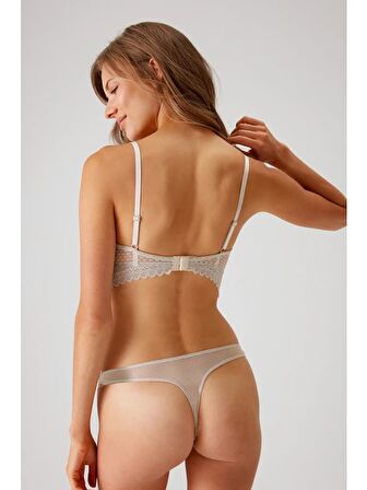Pierre Cardin Dantelli Push Up Sütyen Takım Taş