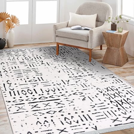 EZGİ Özel Ölçü Kaymaz Taban Halı, Robot Süpürge Uyumlu, Kolay Temizlenebilir Polyester Oturma Odası Koridor Halısı