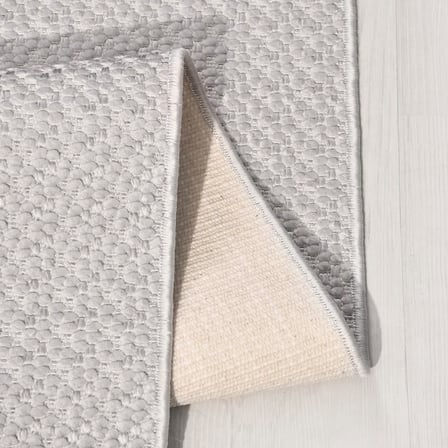 SERA Gri Modern Halı Salon Oturma Odası Robot Süpürge Uyumlu Kolay Temizlenebilir %15 Pamuk %85 Polyester İnce Havlı Halı