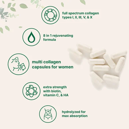 Multi Collagen Peptides Complex 8' in 1 240 Capsules