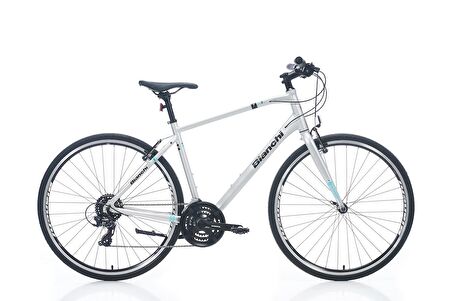 Bianchi T008 28 Jant V Fren Trekking Bisiklet (Gri Siyah Celeste)