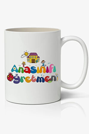 Kişiye Özel Anasınfı Öğretmeni Beyaz Kupa - Öğretmenler Günü