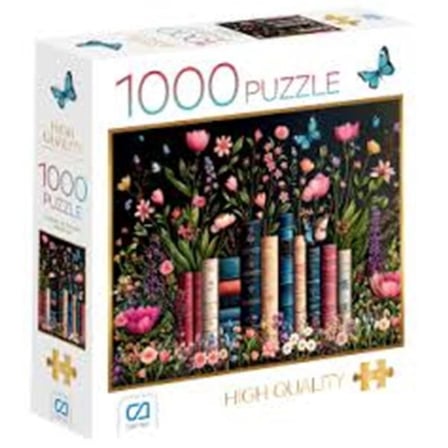 Çiçekler Ve Kitaplar Puzzle 1000