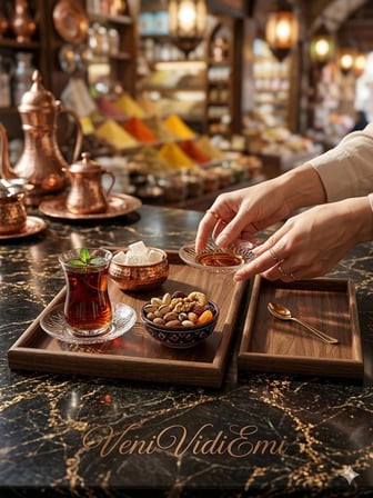 2Li Doğal Bambu Sunum Tepsisi