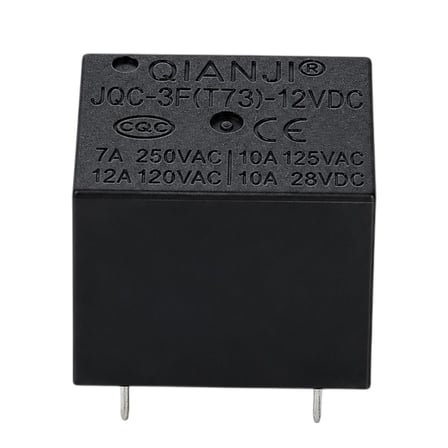 12 Volt 10 Amper DC Tek Kontak 5 Pinli Küp Röle JQC-3F(T73)