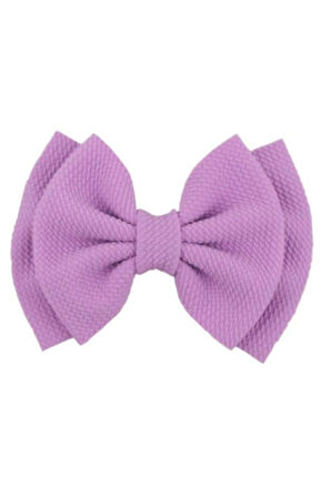 Fiyonklu Elastik Saç Klips Toka Her Yaşa Uygun - Saç Aksesuarları Mavi