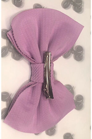 Fiyonklu Elastik Saç Klips Toka Her Yaşa Uygun - Saç Aksesuarları Mavi