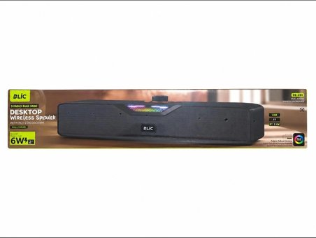 Blic BLS-86 Taşınabilir Soundbar Bluetooth 5.4 Hoparlör RGB Işıklı 6 W Siyah