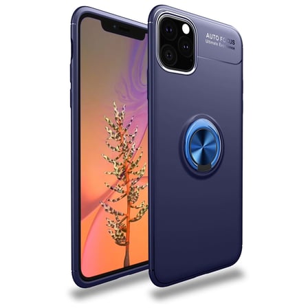 Apple İphone 11 Pro Kılıf Range Yüzüklü Silikon - Mavi iegxx