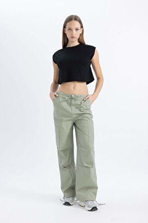 DeFacto Coool Loose Fit Bisiklet Yaka Basic Düz Atlet C5338AX24SMBK81