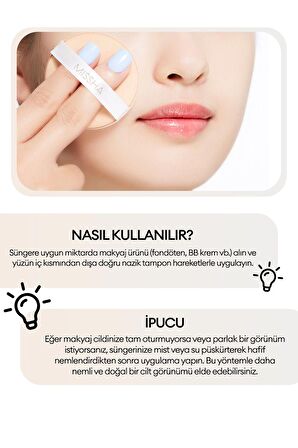 İnce ve Eşit Uygulama Sağlayan Makyaj Süngeri Tension Pact Puff (Fitting)
