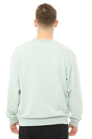 defy's Erkek Oversize Sweat Etiket Detaylı Yeşil Melanj